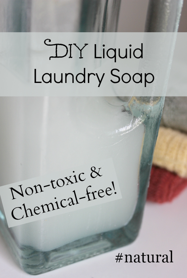 homemade liquid laundry detergent