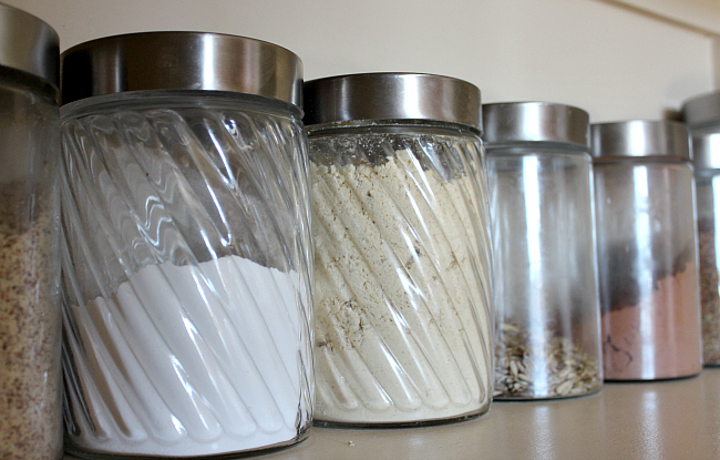 Pantry glass jars