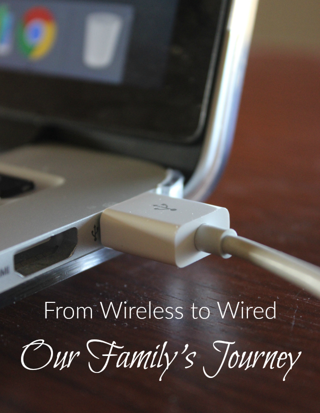 Our family no longer uses Wi-Fi in the home. Find out how and why we made the change!