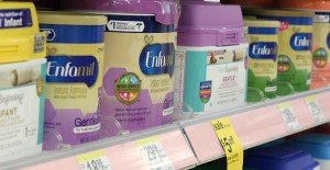 Baby formula in store