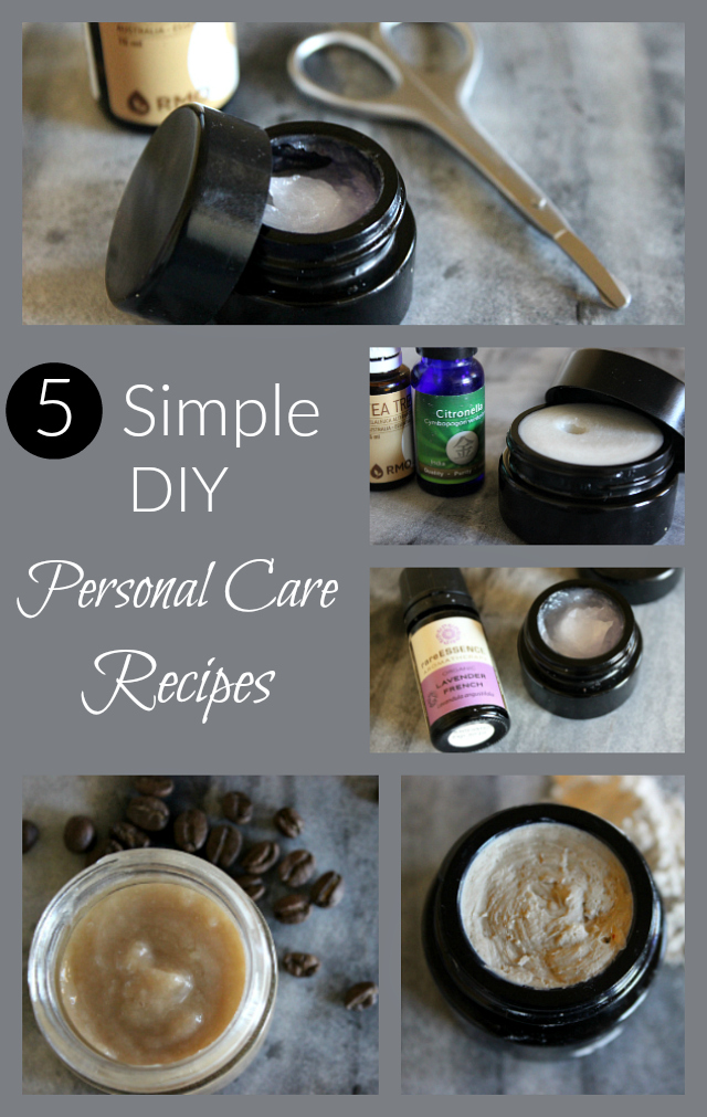 Looking to minimize your exposure to chemicals in personal care products? These five recipes are perfect for beginners - simple and safe!