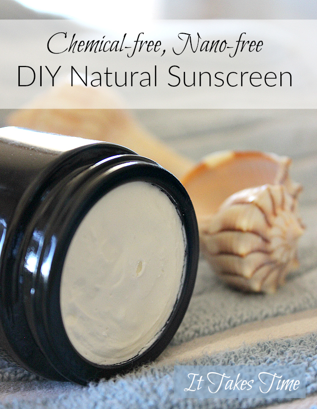 Protect yourself from too much sun naturally. Try this DIY chemical-free and nano-free sunscreen recipe!